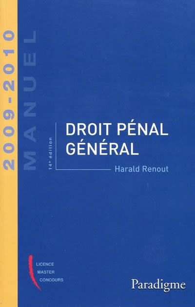 Droit pénal général : 2009-2010