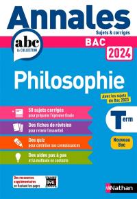 Philosophie terminale : bac 2024 : nouveau bac