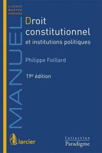 Droit constitutionnel et institutions politiques