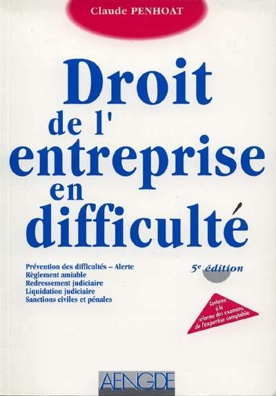 Droit des procédures collectives : droit de l'entreprise en difficulté, DECF épreuve n° 2