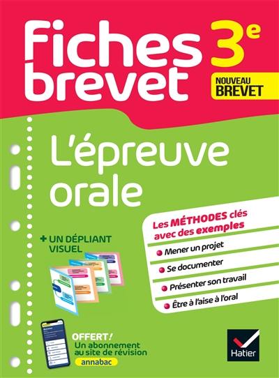 L'épreuve orale, 3e : nouveau brevet