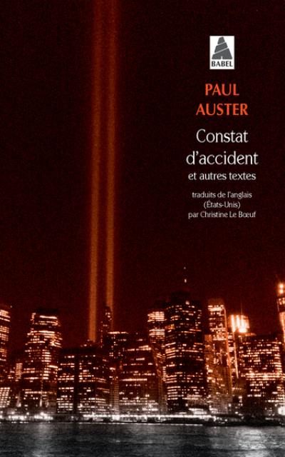 Constat d'accident : et autres textes