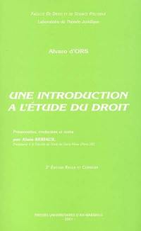 Une introduction à l'étude du droit