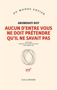 Aucun d'entre vous ne doit prétendre qu'il ne savait pas : discours du Prix européen de l'essai 2023 de la Fondation Charles Veillon