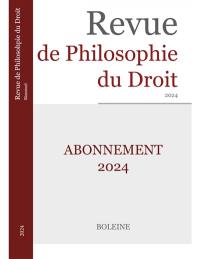 Revue de philosophie du droit, n° 1