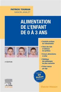 Alimentation de l'enfant de 0 à 3 ans