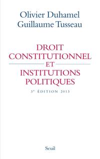 Droit constitutionnel et institutions politiques