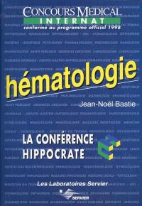 Hématologie : le concours médical internat conforme au programme officiel 1998