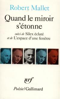 Quand le miroir s'étonne. Silex éclaté. L'Espace d'une fenêtre