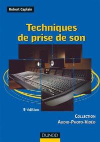 Techniques de prise de son