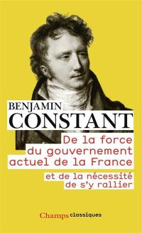 De la force du gouvernement actuel de la France et de la nécessité de s'y rallier. Des réactions politiques. Des effets de la Terreur