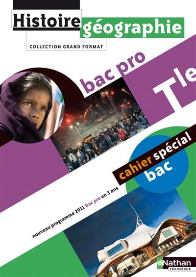 Histoire géographie, tle bac pro : nouveau programme 2009 bac pro en 3 ans : cahier spécial bac