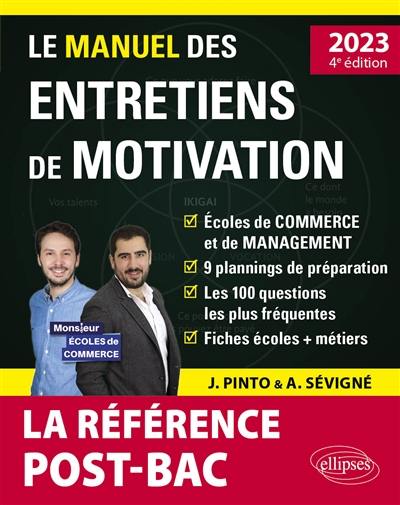 Le manuel des entretiens de motivation : la référence post-bac : 2023