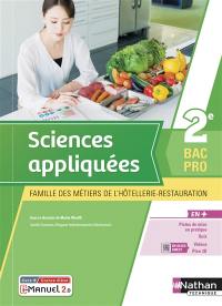 Sciences appliquées 2e bac pro : famille des métiers de l'hôtellerie-restauration