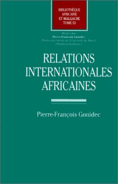 Relations internationales africaines