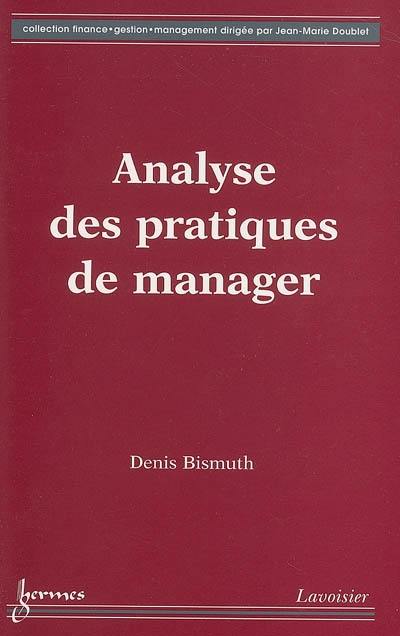 Analyse des pratiques de manager