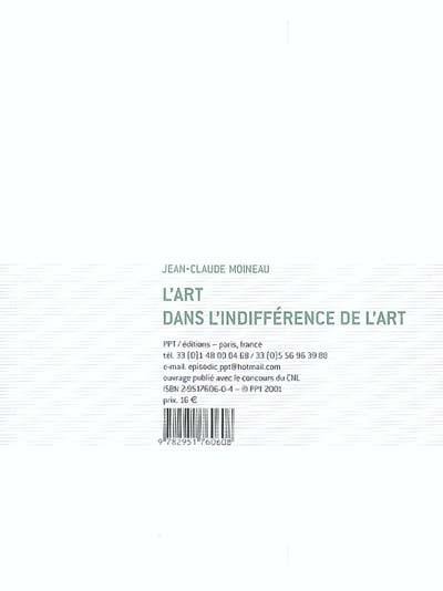 L'art dans l'indifférence de l'art