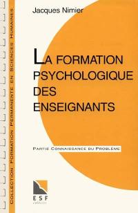 La formation psychologique des enseignants