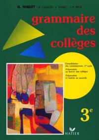 Grammaire des collèges, 3e