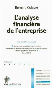 L'analyse financière de l'entreprise