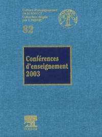 Conférences d'enseignement 2003