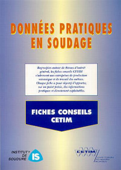 Données pratiques en soudage