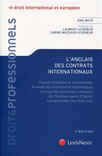 L'anglais des contrats internationaux