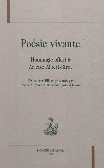 Poésie vivante : hommage à Arlette Albert-Birot