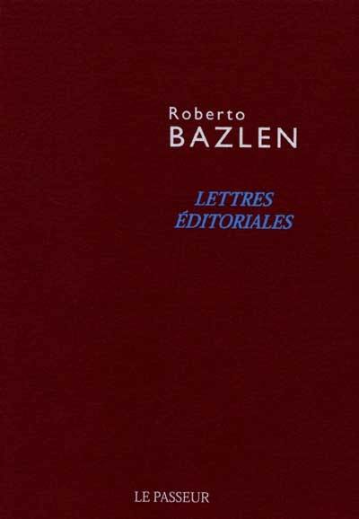 Lettres éditoriales Lettres éditoriales