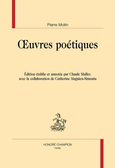 Oeuvres poétiques