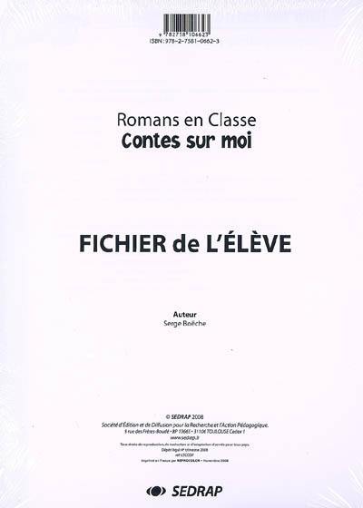 Contes sur moi : fichier de l'élève