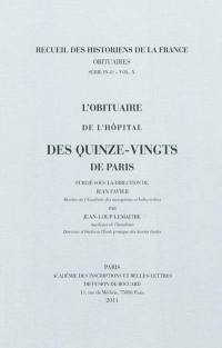 L'obituaire de l'hôpital des Quinze-Vingts de Paris