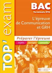 L'épreuve de communication et GRH, terminale STG