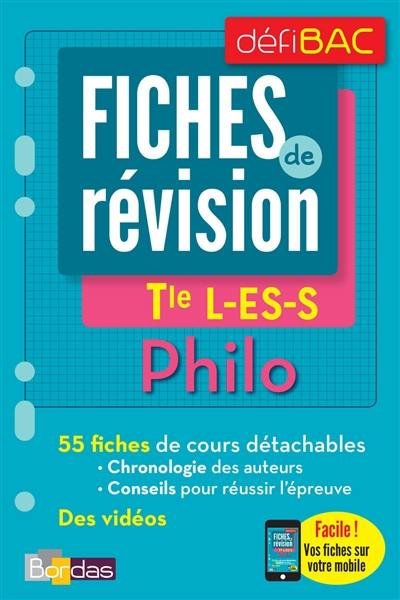 Philo, terminale L, ES, S : fiches de révision