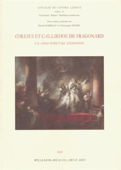 Coresus et Callirhoe de Fragonard : un chef-d'oeuvre d'émotion