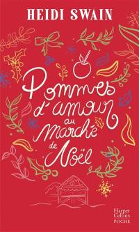 Pommes d'amour au marché de Noël