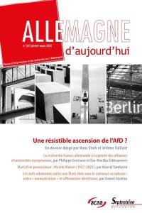 Allemagne d'aujourd'hui, n° 247. Une résistible ascension de l'AfD ?