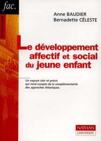 Le développement affectif et social du jeune enfant