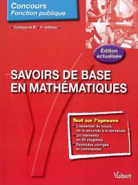 Savoirs de base en mathématiques