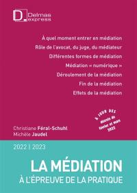 La médiation à l'épreuve de la pratique : 2022-2023