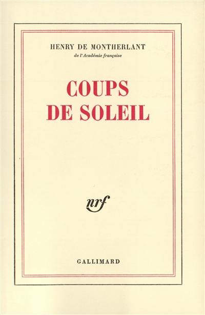 Coups de soleil