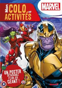 Marvel : mon colo et activités : un poster détachable et un jeu géant !