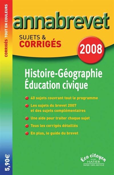 Histoire-géographie, éducation civique