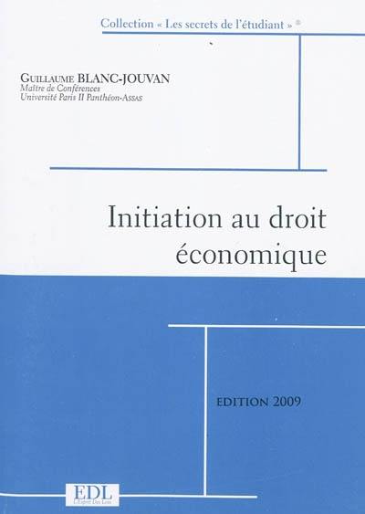 Initiation au droit économique