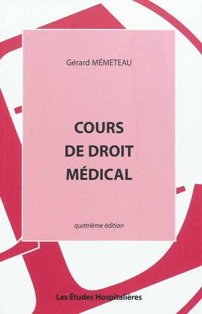 Cours de droit médical