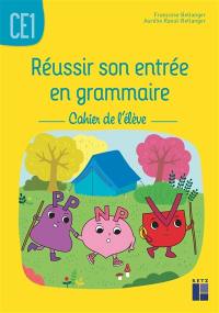 Réussir son entrée en grammaire CE1 : cahier de l'élève