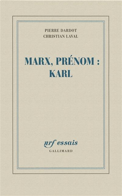 Marx, prénom Karl