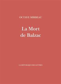 La mort de Balzac