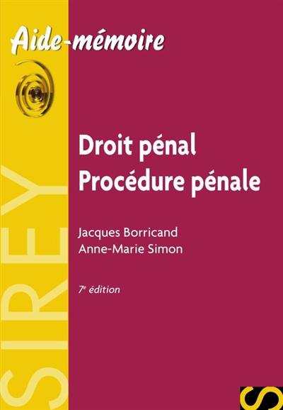 Droit pénal, procédure pénale