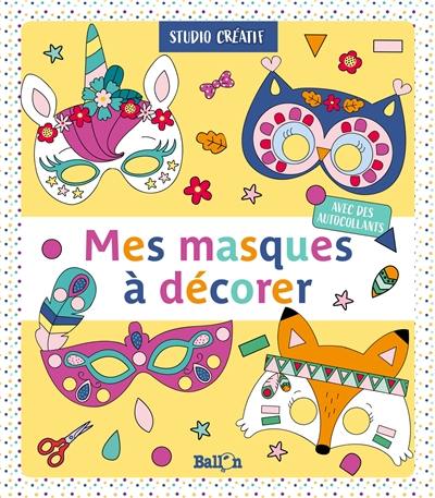 Mes masques à décorer : jaune